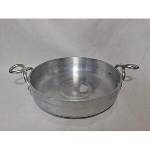 Vtg Wear-Ever 8" PAN SKILLET, Aluminum, Twist Double Handle #902. Made In USA.